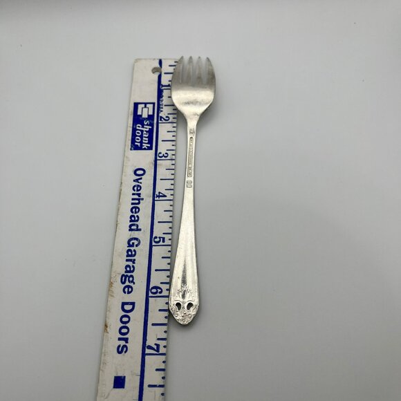 Holmes & Edwards LOVELY LADY Salad Forks Silverplate Lot of 4 IS Vintage - Picture 7 of 7